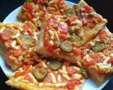 صورة لخطوة 5 من وصفة مربعات البيتزا 😍😋👌