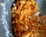 A picture of step 4 of Coconut burfi.