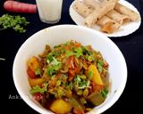 A picture of step 6 of Winter special sabzi.