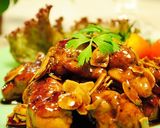 A picture of step 7 of Chicken with Balsamic Vinegar Sauce and Slivered Almonds.