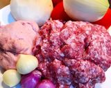Hình bước làm 1 của món Xíu Mại