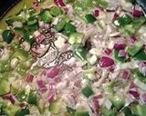 A picture of step 3 of Green beans with hotdogs.