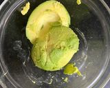 A picture of step 1 of Homemade Guacamole.