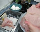 Foto del paso 1 de la receta: Pechuga de pollo rellenas de mozzarella y espinacas
