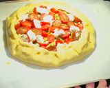 A picture of step 15 of Puttanesca galette with lemon ricotta.