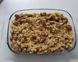 Foto del paso 4 de la receta: Arroz con Frankfurt gratinado