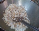 A picture of step 3 of Keralian sweet poha.