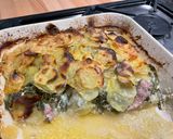 Une image de l'étape 16 de Gratin acidulé de pommes de terre au lard et blettes.