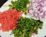 A picture of step 3 of Twin layered Vegetable Idli.