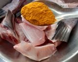 A picture of step 1 of Fish curry.