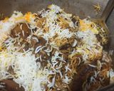 A picture of step 7 of Bombay biryani.