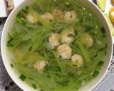Hình bước làm 4 của món Canh Bầu nấu Tôm
