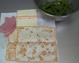 A picture of step 1 of Low-Carb Aburaage Spring Rolls.