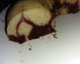 A picture of step 9 of Red velvet marble cake #Idulfitrirecipescontest.