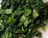 A picture of step 4 of Vickys Spinach & Mushroom Stuffed Chicken Rolls, GF DF EF SF NF.