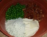 A picture of step 3 of Ranch & Bacon Pasta Salad.