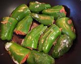 A picture of step 3 of Kimchi Makes This Surprisingly Deliciosu! Stuffed Green Peppers.