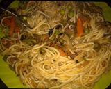 A picture of step 5 of Veg Hakka Noodles.