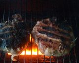 A picture of step 9 of Bacon wrapped Stuffed Burger.