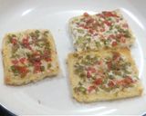 A picture of step 2 of Instant mayo toast.
