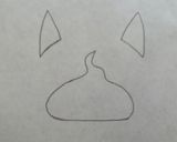 A picture of step 3 of "Yokai-Watch" Character Bento.