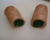 A picture of step 3 of Spinach Inari Rolls.