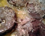 A picture of step 2 of beef in a pan.
