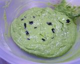 A picture of step 5 of Milky with Condensed Milk Matcha Muffins.