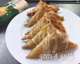A picture of step 3 of Baked Cheese Samosas.