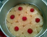 A picture of step 2 of Pineapple Upside Down Cheesecake.