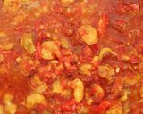 Foto del paso 2 de la receta Espaguetis baknana con gambas y feta