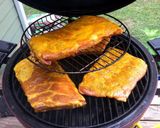 A picture of step 15 of Spiced Smoked Ribs with Orange Soda Sauce.