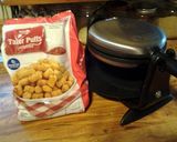 A picture of step 1 of Tator Waffle.