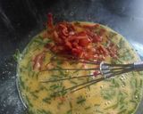 A picture of step 2 of Mandys mini quiche pies.