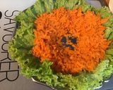 Une image de l'étape 5 de Salade de crânes d'oiseaux aux carottes râpées, burrata di buffala et basilic frais.