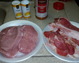 A picture of step 1 of Bacon Wrapped Pork Chops.