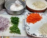 A picture of step 2 of Steamed veg Dumplings with spicy tomato chutney.