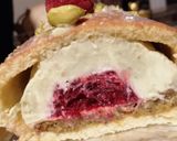 Une image de l'étape 7 de Bûche pistache framboise.