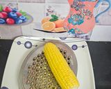 A picture of step 1 of Sweet corn dhokla.
