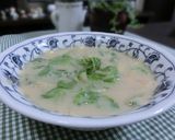 A picture of step 4 of Warming Sesame Soy Milk Soup with Chinese Cabbage.