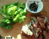 Foto langkah ke 1 dari resep Oseng^^ Pare dengan Bebek Panggang Bumbu Tausi.