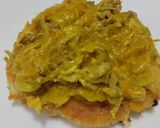 Foto del paso 6 de la receta: Arepa🥯con pollo🍗en salsa🥭de mango🧅picante🧄🌶️🥙