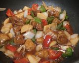 A picture of step 4 of Easy Sweet n' Sour Pork.
