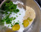 A picture of step 1 of Sabudana Pops.