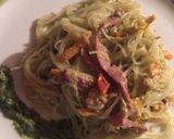 Foto del paso 1 de la receta: Pasta de arroz salsa verde queso y zanahoria 🥕