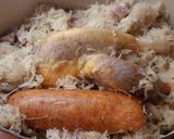 Une image de l'étape 2 de Pintade et Morteau en choucroute.