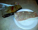 A picture of step 1 of Mike's Garlic Pork & Mongolian Fire Noodles.