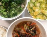 Hình bước làm 4 của món Mắm cá lóc chưng thịt ba chỉ