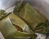 Foto langkah ke 4 dari resep Pepes (Ikan) Tempoyak a.k.a Banana leaf wrapped spiced fish with fermented durian paste.