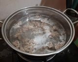 Hình bước làm 1 của món Canh cải ngọt nấu thịt heo xay